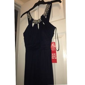 Navy blue prom dress